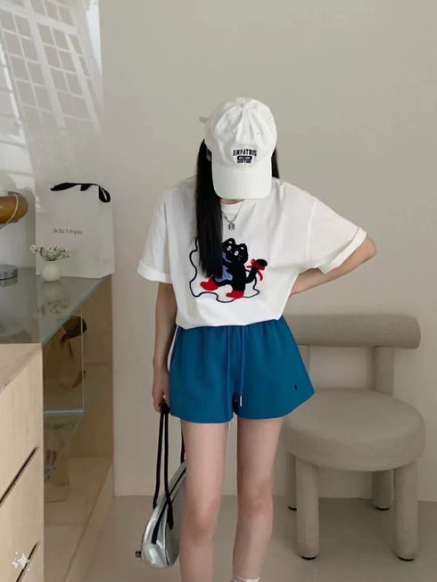 Women Drawstring Summer Shorts